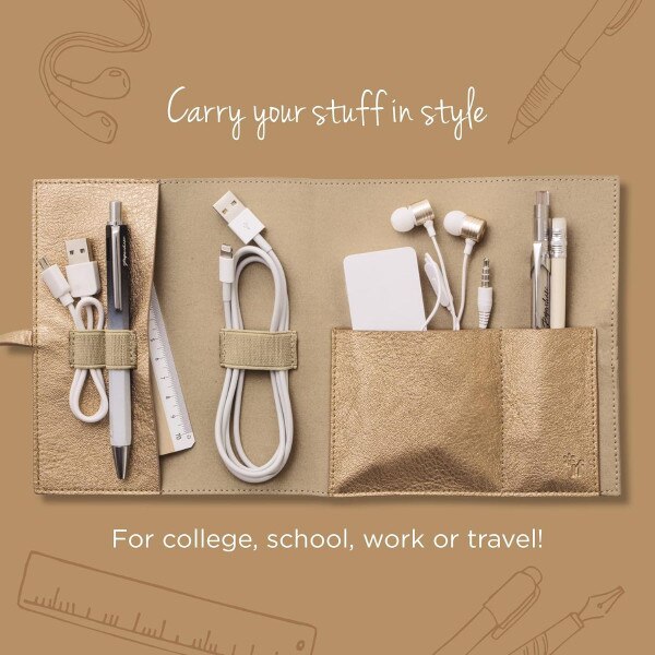 Bookaroo Travel Tech-Tidy Metallic Copper the Hawk Shop
