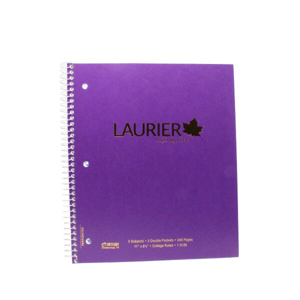 CRESTED 3 SUBJECT NOTEBOOK | Laurier Bookstore