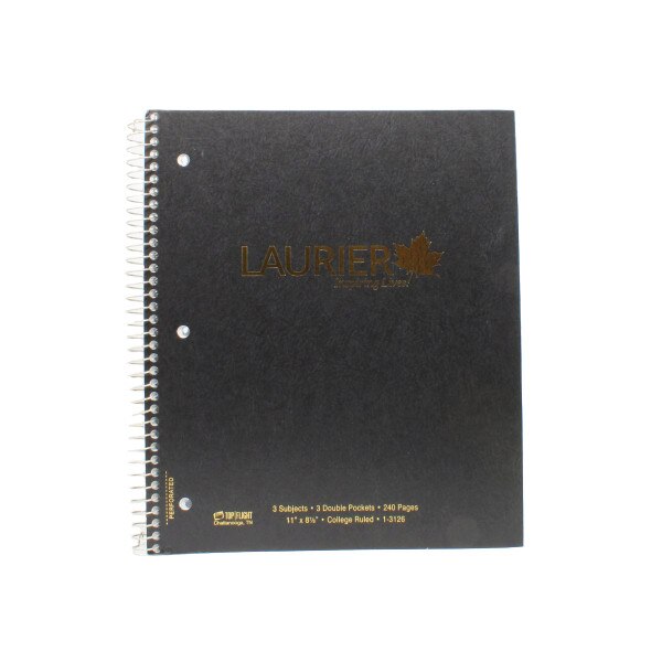 CRESTED 3 SUBJECT NOTEBOOK | Laurier Bookstore